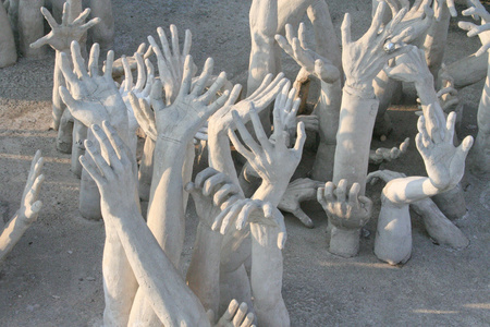 手雕塑弗罗姆地狱