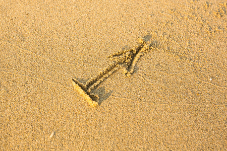十二宫杀手签署射手座，制作的海滩沙子上绘制
