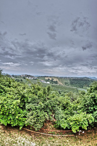 hdr 农村景观在阿布鲁佐，意大利