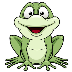 卡通绿青蛙照片