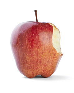 苹果咬果饮食健康食品
