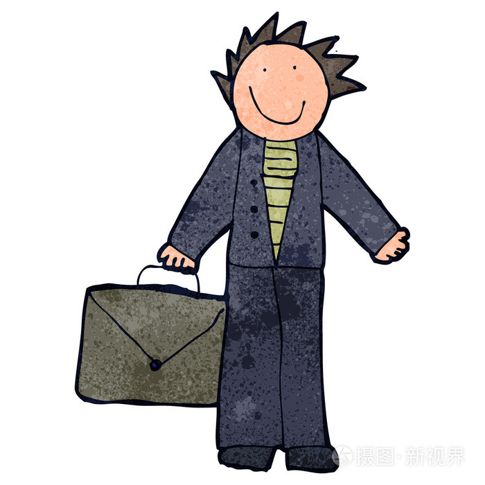 孩子们画爸爸去上班