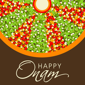 南印度节日 onam 希望背景