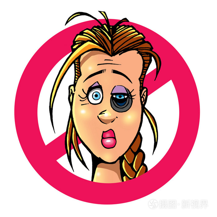 没有家庭暴力.黑眼睛的女孩
