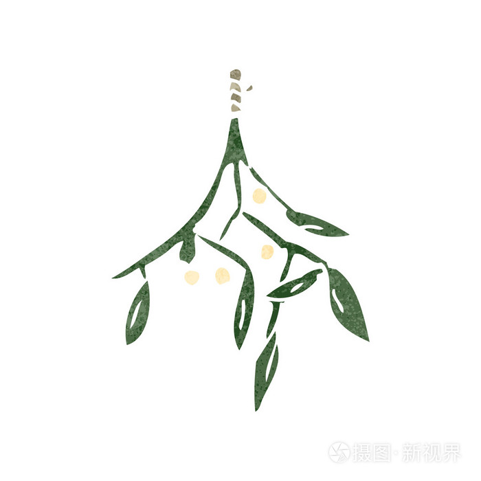 复古卡通槲寄生