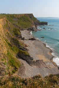 指南针点海滩 bude 北康沃尔英格兰英国