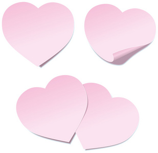 心形便利贴图片