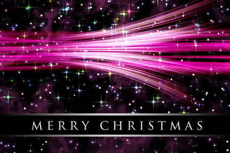 奇妙圣诞波设计与雪花和发光的星星