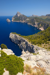 开普 formentor 在马略卡岛北海岸