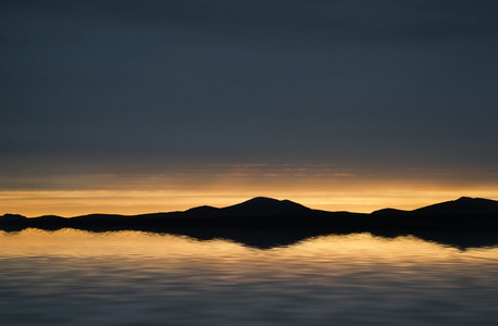 美丽的风景海景夕阳