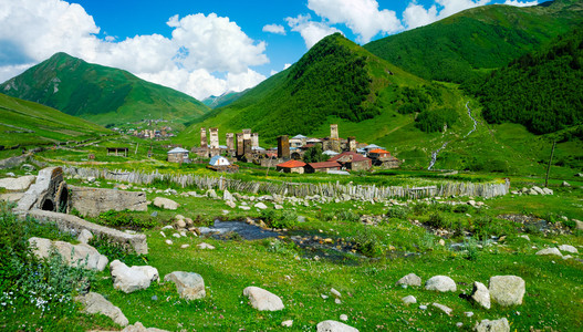 斯瓦涅季的乡村风景