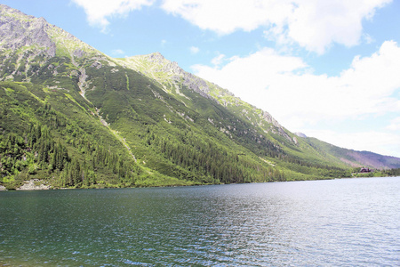 在波兰 tatra 山区山湖 morskie 开元