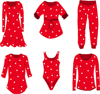 tirantes衣服中的点的集合照片