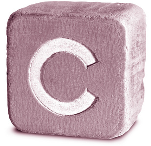 洋红色木制块字母 c 的照片