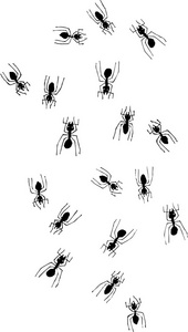 矢量图的蚂蚁illustration vectorielle de fourmis