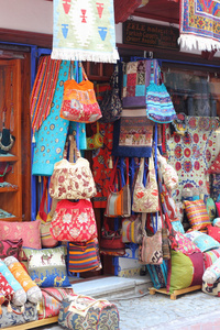 色彩缤纷的织物和纺织品