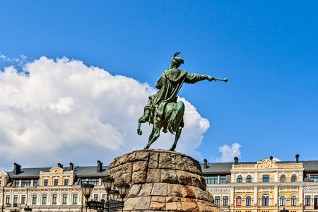 bogdan 伊尔  赫梅利尼茨基，基辅，乌克兰的纪念碑