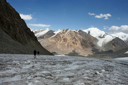 吉尔吉斯斯坦是 ak shyrak 地区，天山山脉，