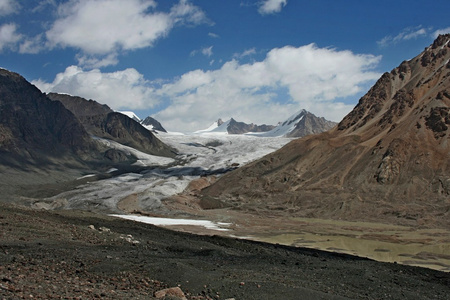 吉尔吉斯斯坦是 ak shyrak 地区，天山山脉，