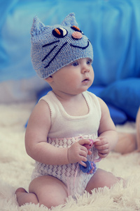 宝宝针织帽