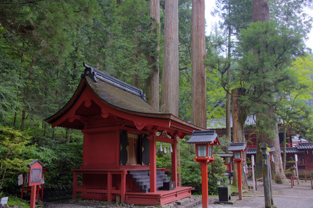 荒山神社 日航 日本。自 1999 年以来是教科文组织世界文化遗产日光的神殿与庙宇