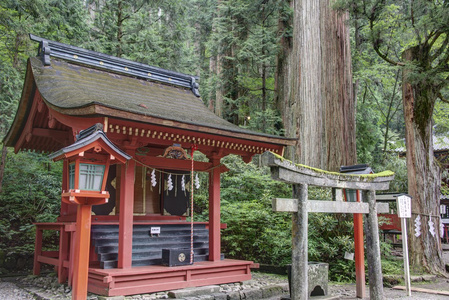 荒山神社 日航 日本。自 1999 年以来是教科文组织世界文化遗产日光的神殿与庙宇