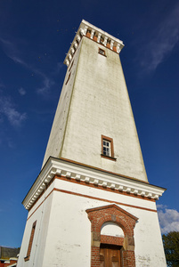 灯塔在 helnaes 丹麦