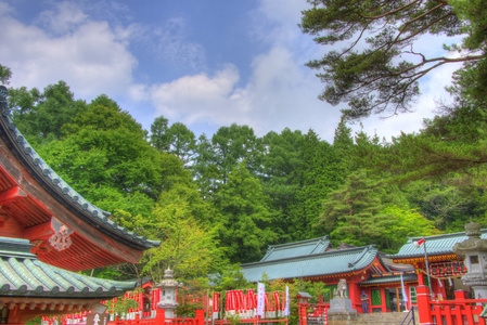 二荒山神社，chugushi 祠 日航 日本