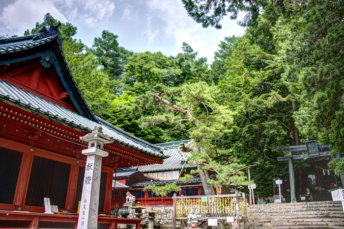 二荒山神社，chugushi 祠 日航 日本