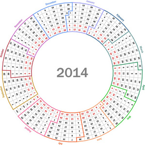 日历 2014