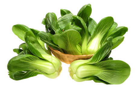 在白色背景上的蔬菜大白菜照片