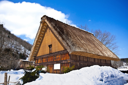 在白川乡町村别墅