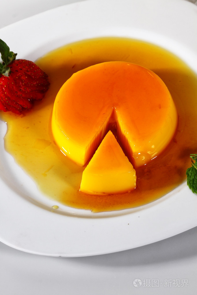 橙色布丁