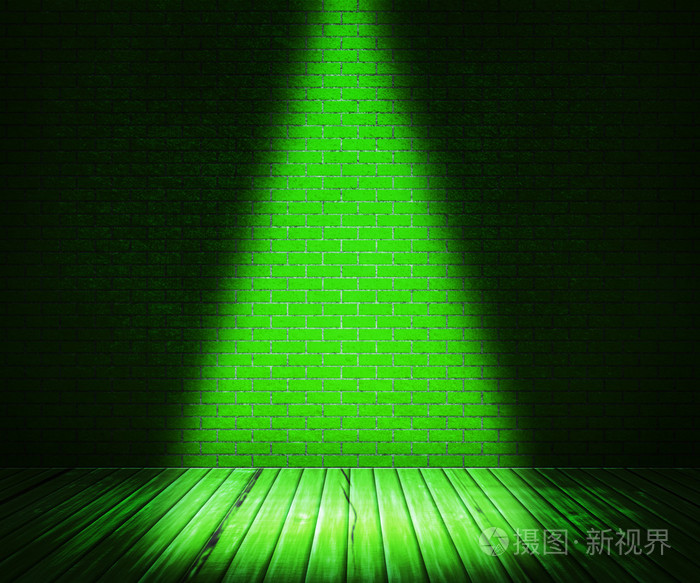 绿色室内聚光灯背景