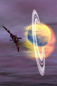 星舰卡通载体宇宙飞船和战斗机云宇宙飞船战斗机和太阳飞船与空间的