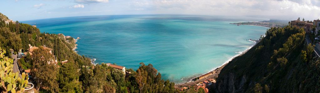 西西里岛的美丽海岸