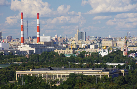 莫斯科城市全景视图