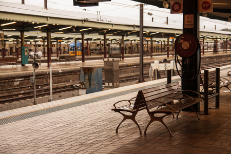 悉尼中央火车站的椅子