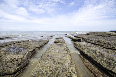 甲米，与海泰国壳化石