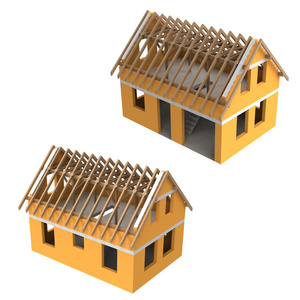 两个结构施工角度架构住宅设计图片