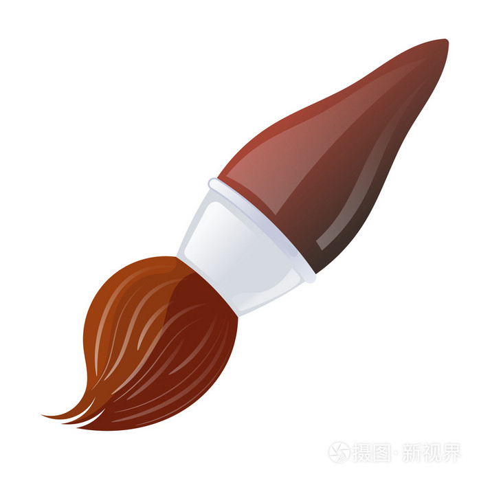 红色画笔的插图插画-正版商用图片1d0wod-摄图新视界