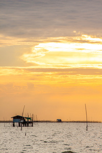 夕阳海景，沙美岛泰国