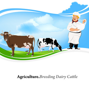 agriculture.breeding 乳品 cattle.vector 背景