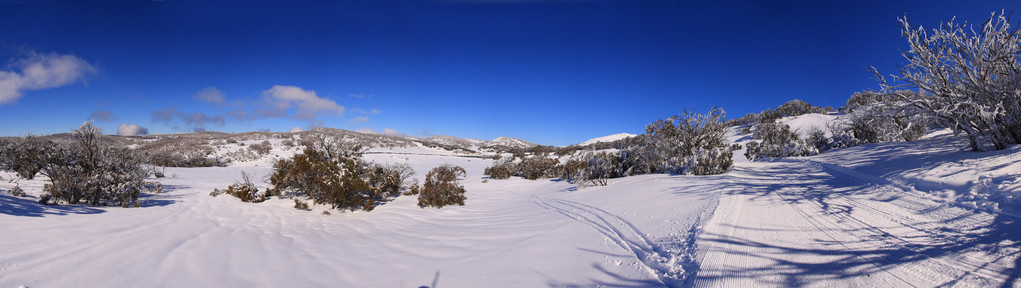 perisher 蓝 雪山在澳大利亚新南威尔士