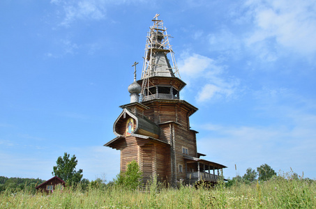 Sergiy Radonejsky Church near the village of Vzgldnevo. Moscow 