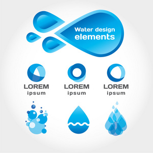 矢量设计元素水主题图片