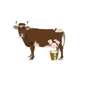 奶牛 cow.vector