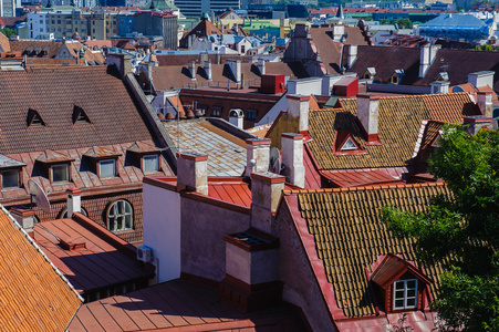 爱沙尼亚塔林历史中心 旧镇。教科文组织世界遗产