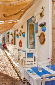 Beautiful Stone Street in Alaati zmir,Turkey