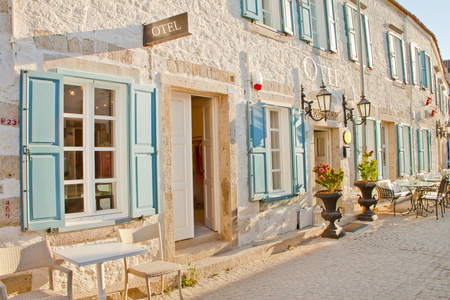 Beautiful Stone Street in Alaati zmir,Turkey